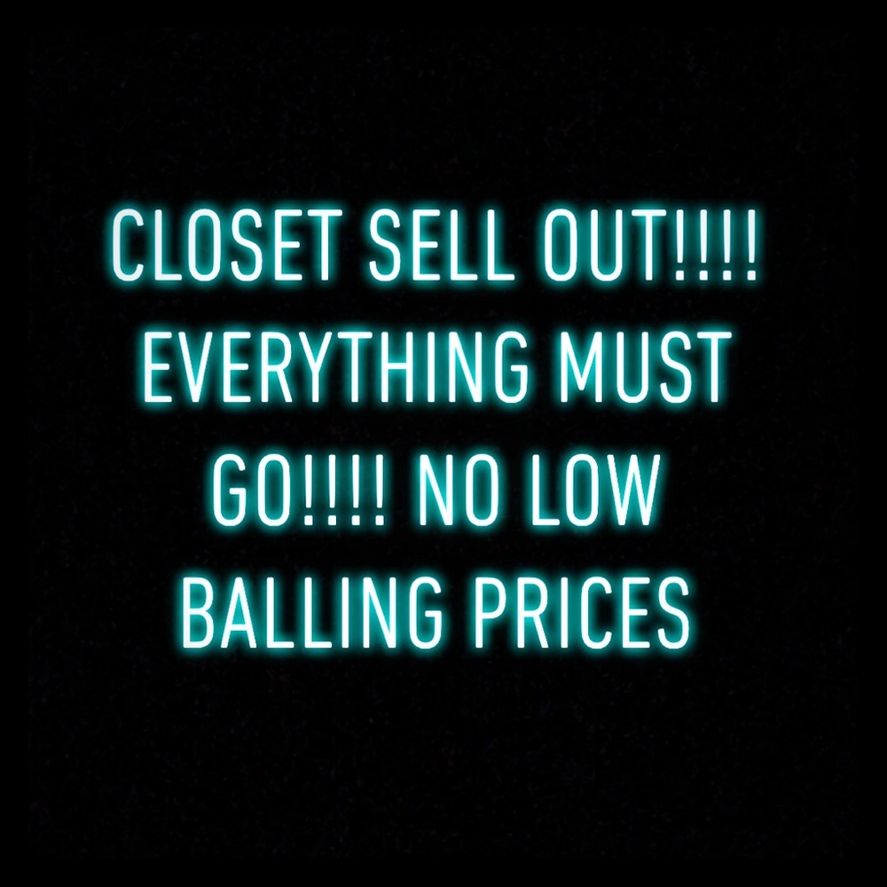 CLOSET SELL OUT EVERYTHING MUST GO